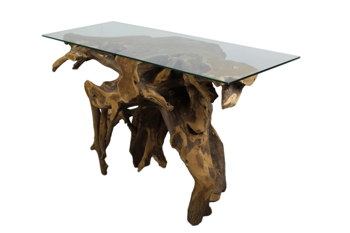 HSM - Sidetable Root - 120x40 cm - Teak Wortelhout