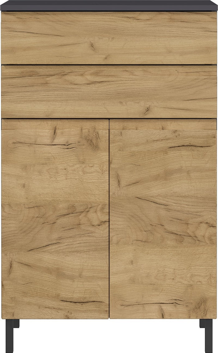 Germania Salinas Badkamerkast Laag Grafiet | Eiken