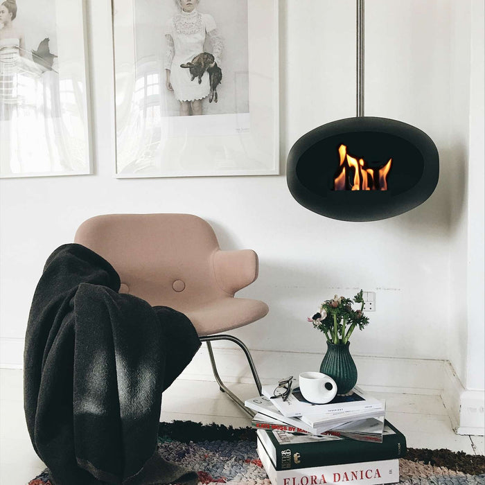 LeFeu SKY Haard Bio Ethanol 120 cm - Zwart/Steel