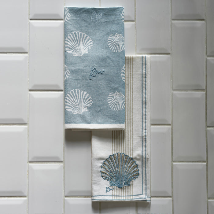 Riviera Maison Shell Beach Tea Towel 2 pieces - 50.0x70.0x1.0 cm