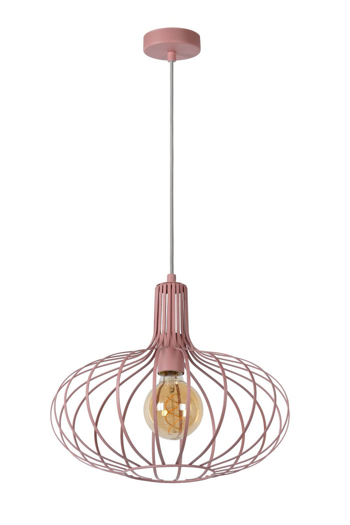 Lucide MERLINA Hanglamp 1xE27 - Roze