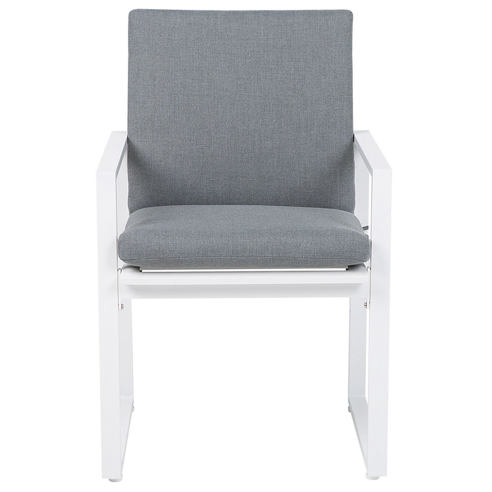 Beliani - PANCOLE - Tuinstoel set van 2 - Grijs - Polyester