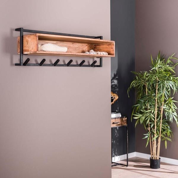 LT-Luce Kapstok Air Solid 6 haken Open Vak 100 cm