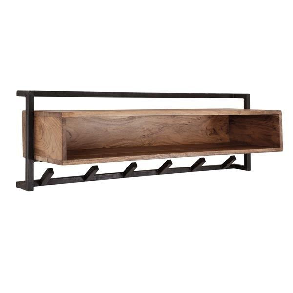 LT-Luce Kapstok Air Solid 6 haken Open Vak 100 cm