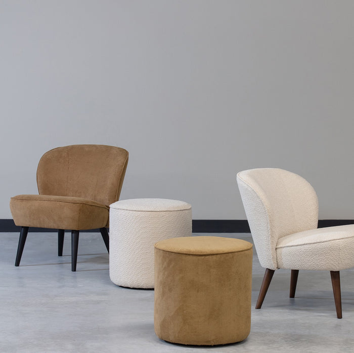 WOOOD Sara Fauteuil Ribfluweel