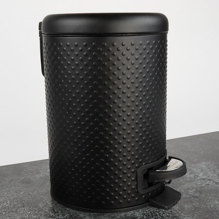Nordix Pedaalemmer Prullenbak 3 Liter Zwart Badkamer Wc