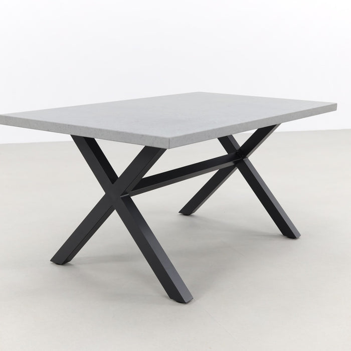 VDG Verona betonlook tuintafel 160 x 90 cm. - Black