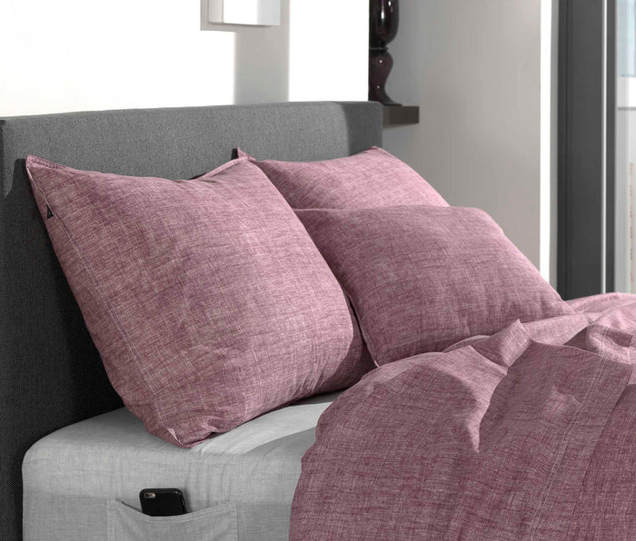 Zo Home Lino Kussensloop Linnen Look wine red