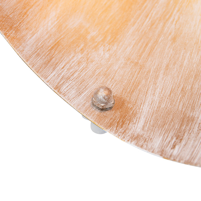 QAZQA Industriële plafondlamp wit met goud kantelbaar - Magna