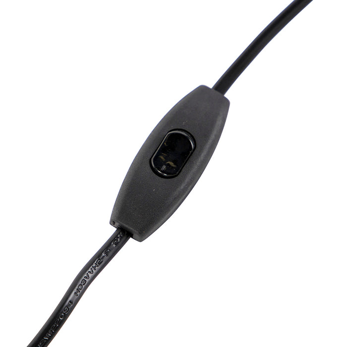 QAZQA Art deco tafellamp brons met katoenen kap zwart 35 cm - Pisos