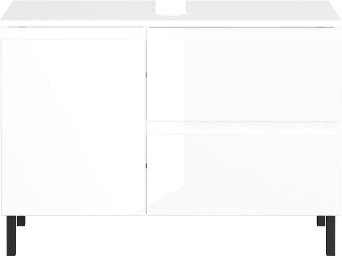Germania Salinas Wastafelonderkast Hoogglans Wit 80 cm