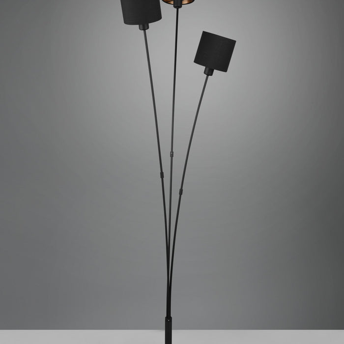 Reality Vloerlamp industrieel - Metaal - Zwart