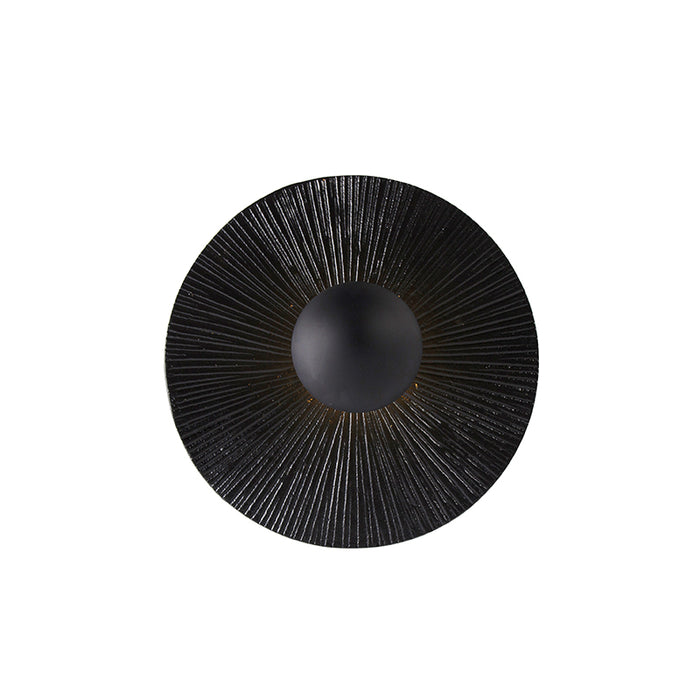 QAZQA Oosterse plafondlamp zwart rond - Konge