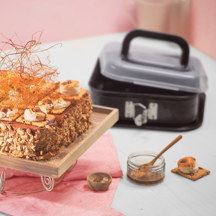 Kaiser Springvorm Vierkant met Deksel 24 x 24 cm