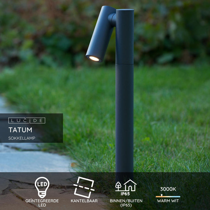 Lucide TATUM Sokkellamp - Antraciet