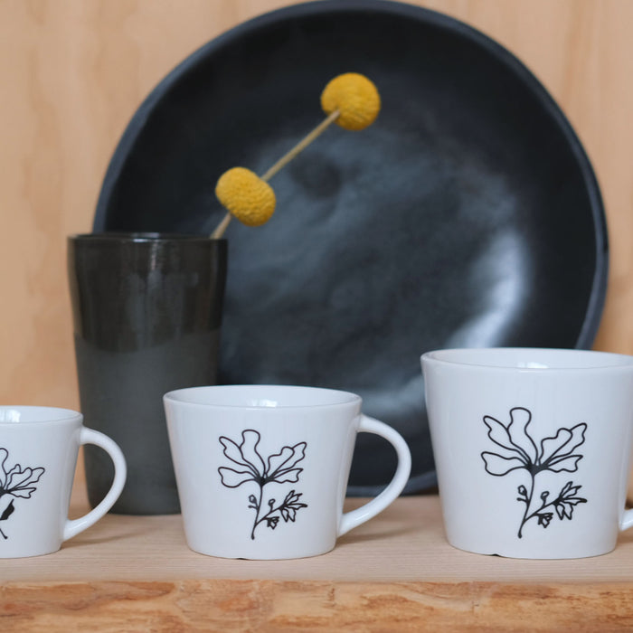 Bord aan Tafel Bloemen gebaksbordjes Ø 17 cm - Set van 4