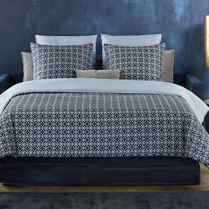 De Witte Lietaer Nickel dekbedovertrek - Blue Fog - Lits-jumeaux