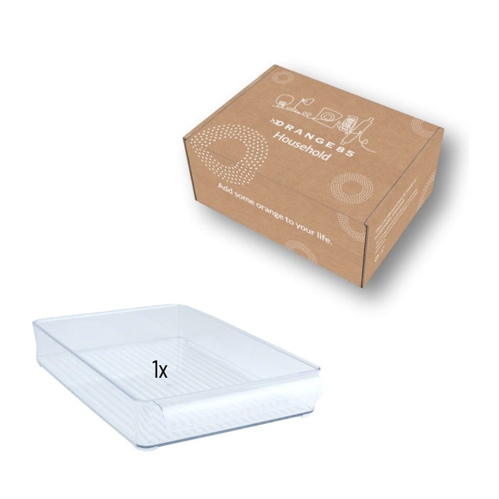 Orange85 Vleeswarendoos Bewaardoos Koelkast 30x20,5x5 cm Transparan...