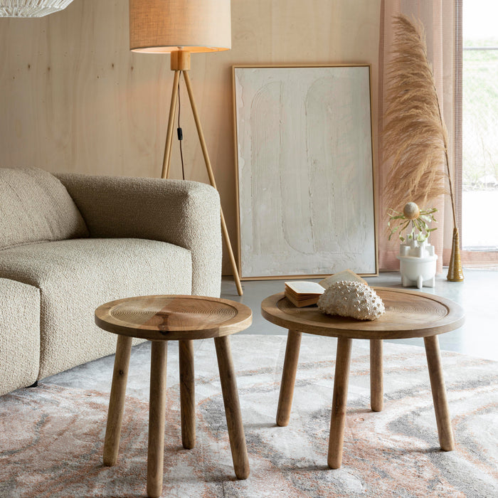 Zuiver Solar Vloerkleed Ø 200 cm - Terra/Grijs