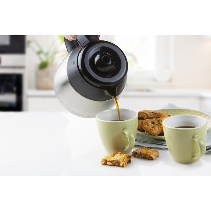 Domo DO709K - Koffiezetapparaat met thermoskan - 1L - Timer - RVS