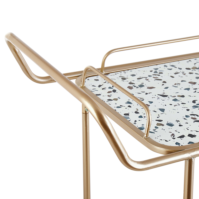 Beliani - GALENA - Keukentrolley - Goud - IJzer