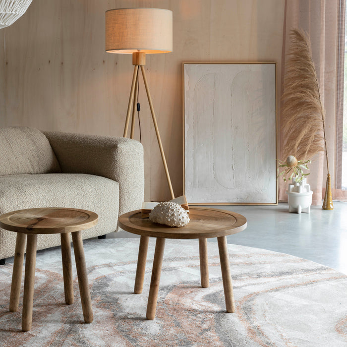 Zuiver Solar Vloerkleed Ø 240 cm - Terra/Grijs