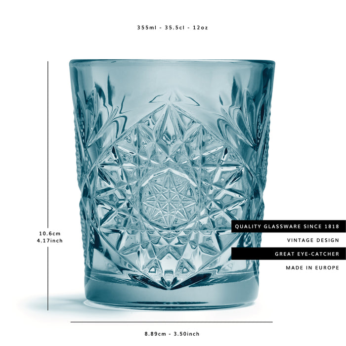 Libbey Drinkglas Hobstar Blauw 0,35 L - 6 st.