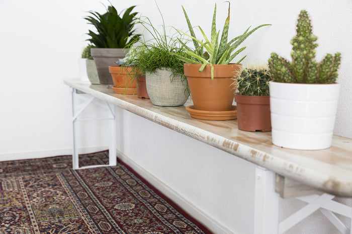 Inklapbare picknickbank Berlijn 200cm whitewash