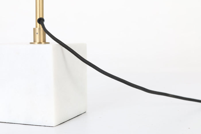 Light & Living Vloerlamp Eben - Antiek Brons|Marmer - inc Lichtbron