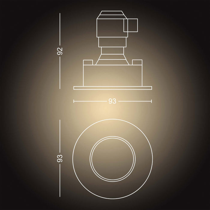 Philips Hue Adore Inbouwspot - 5 Watt