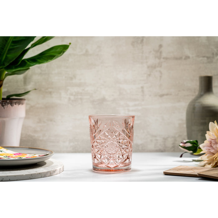 Libbey Drinkglas Hobstar Coral Pink 0,35 L - 6 st.