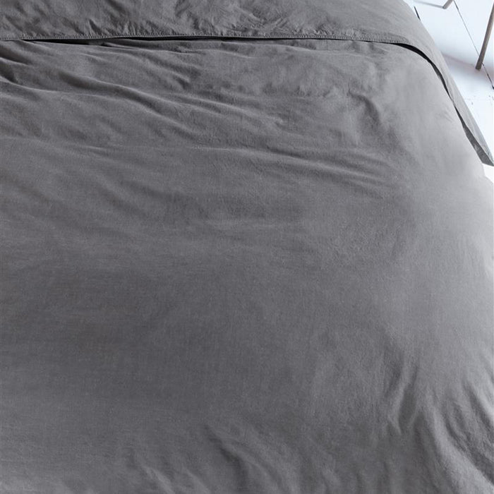 vtwonen Natural Stone Dekbedovertrek 140 x 200/220 cm - Antraciet