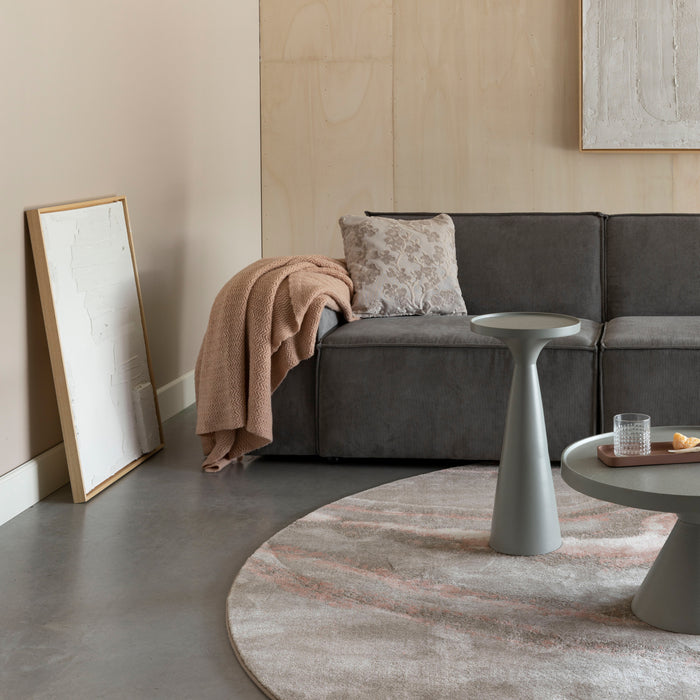 Zuiver Solar Vloerkleed Ø 240 cm - Roze/Grijs