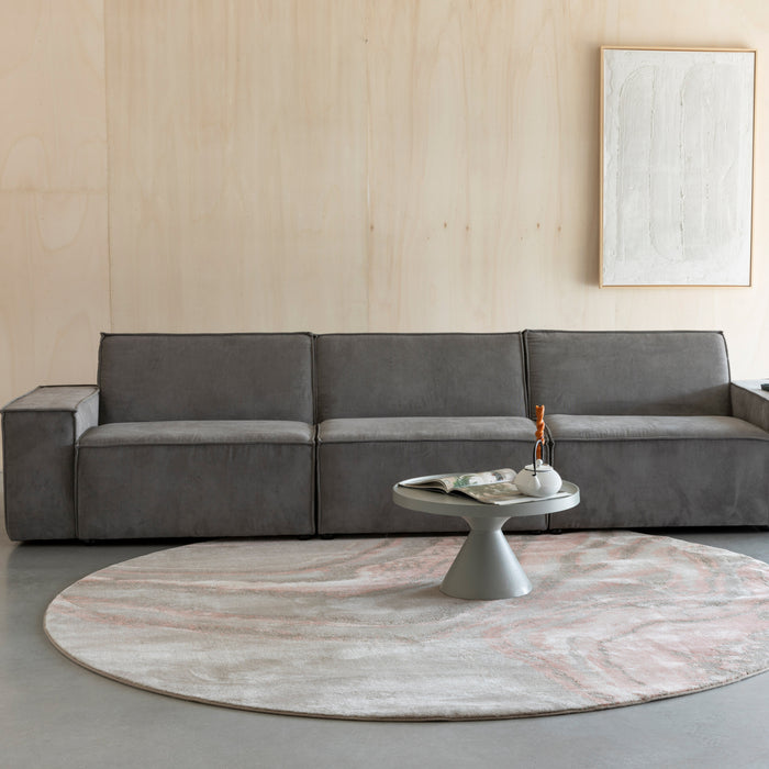 Zuiver Solar Vloerkleed Ø 240 cm - Roze/Grijs