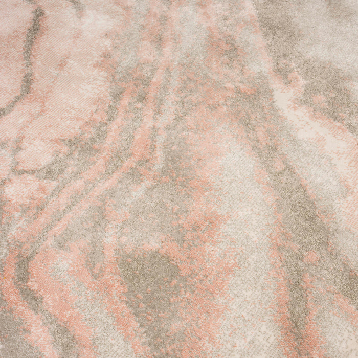 Zuiver Solar Vloerkleed Ø 240 cm - Roze/Grijs
