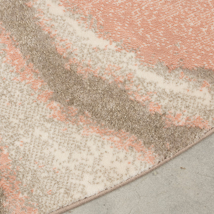Zuiver Solar Vloerkleed Ø 240 cm - Roze/Grijs