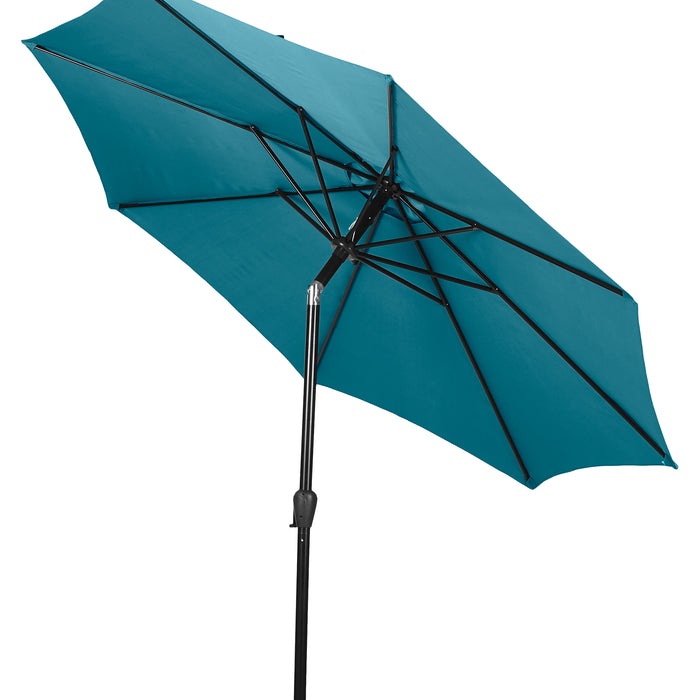 Hioshop Felix parasol met slinger en kantelfunctie Ø 3 m, blauw.