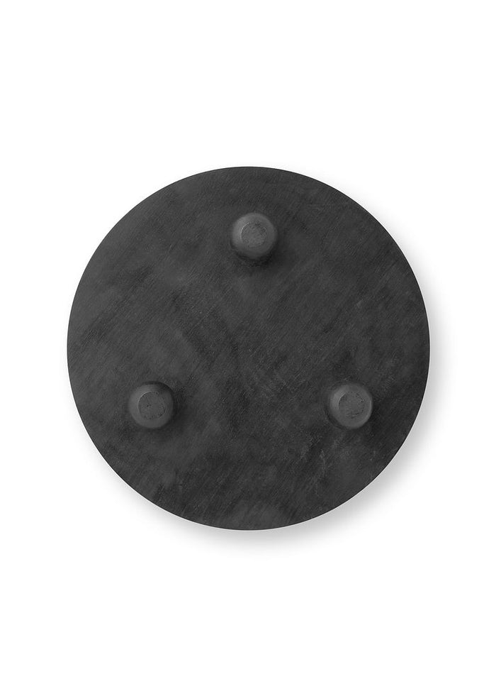 vtwonen Dienblad met Voet - Hout - Zwart - 29 cm