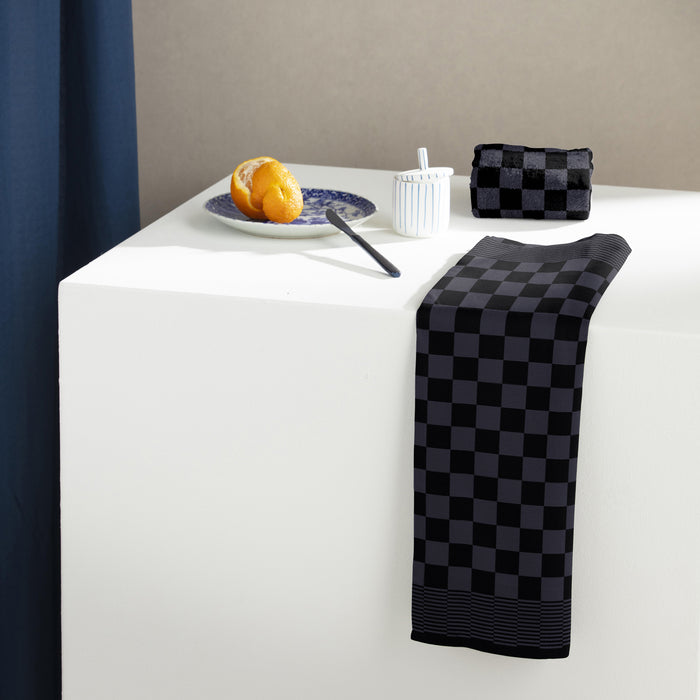 DDDDD 2x theedoek + 2x keukendoek Barbeque - Antraciet