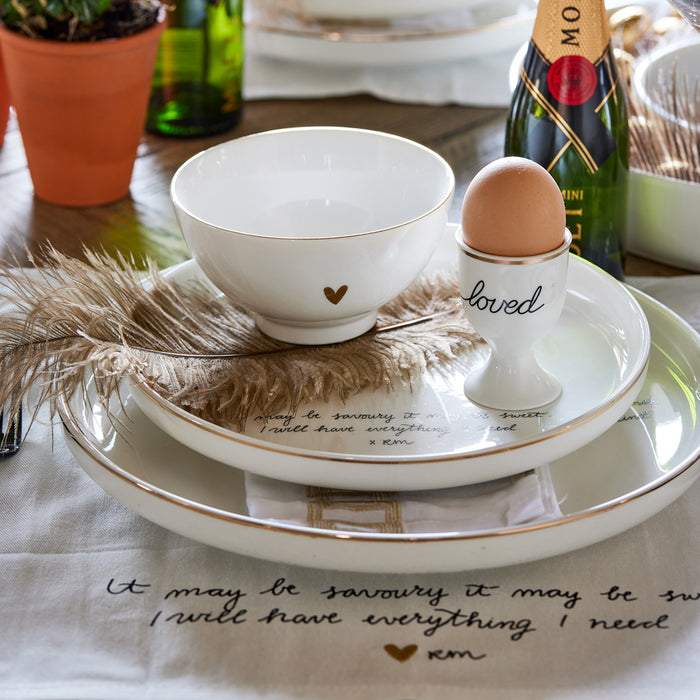 Riviera Maison RM Sweet Poem Placemat 2 pieces - 45.0x35.0x1.0 cm