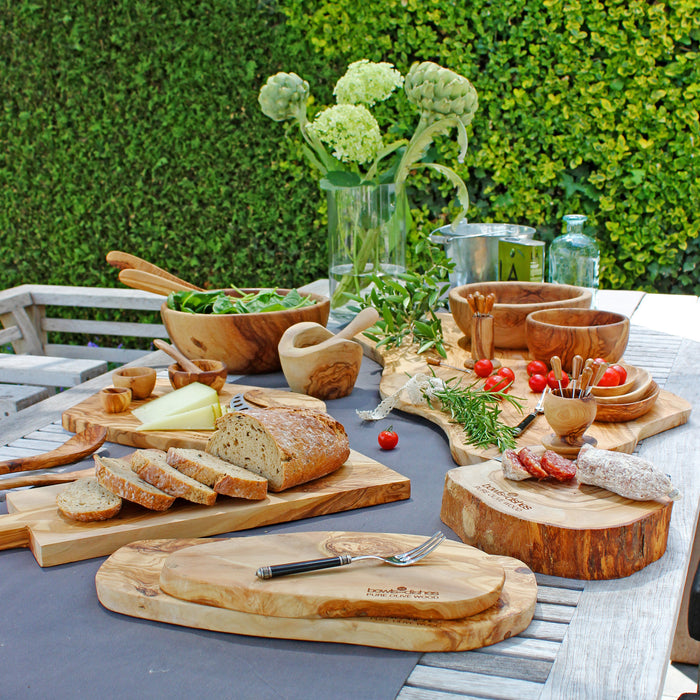 Bowls and Dishes Pure Olive Wood Tapasplank 30 x 35 cm