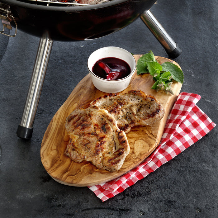 Bowls and Dishes Pure Olive Wood Tapasplank 30 x 35 cm