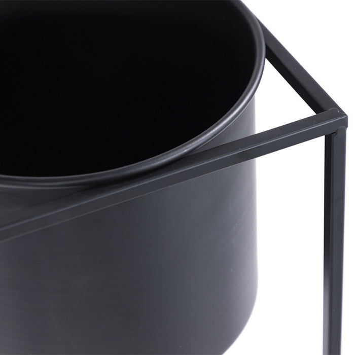 Lifa Living Violet Plantenbak Zwart - set van 2