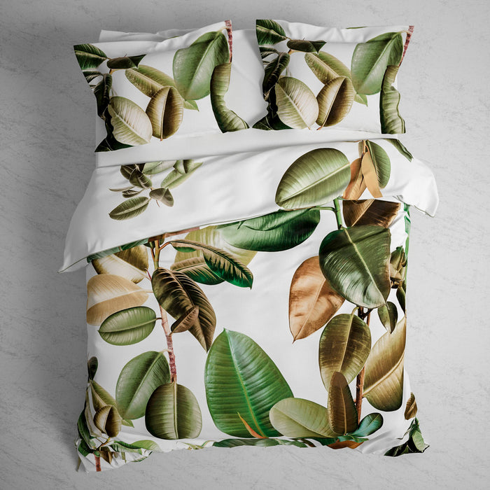 Heckett & Lane Bladel Dekbedovertrek 200TC x 220 cm