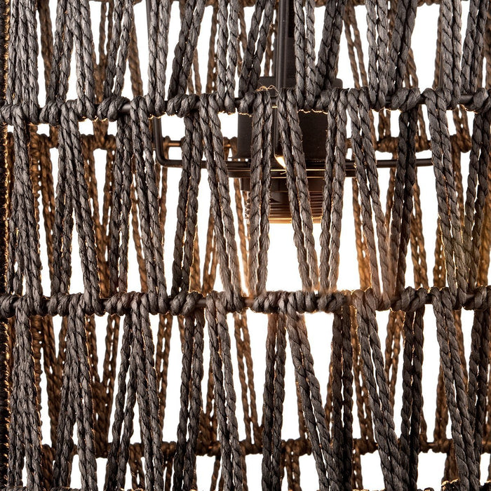 Home sweet home Rope Hanglamp - Zwart