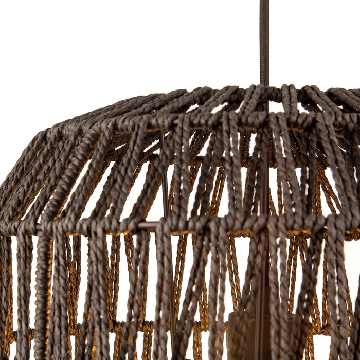Home sweet home Rope Hanglamp - Zwart