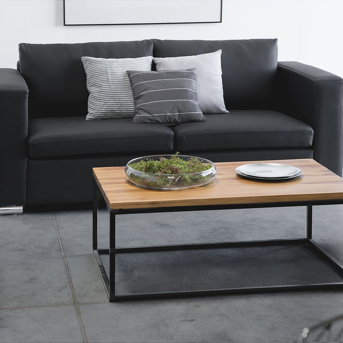 Beliani - HELSINKI - Tweezitsbank - Zwart - Leer