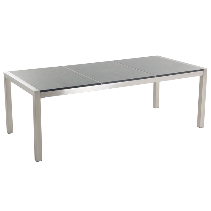 Beliani - GROSSETO - Tuinset voor 8 - Grijs|Wit - Graniet