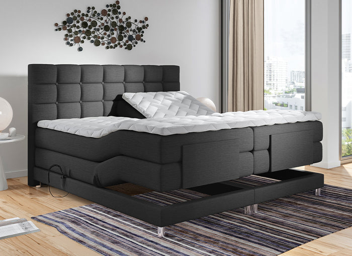 Bedworld Electrische boxspring Dubai 160x200 cm - Beige