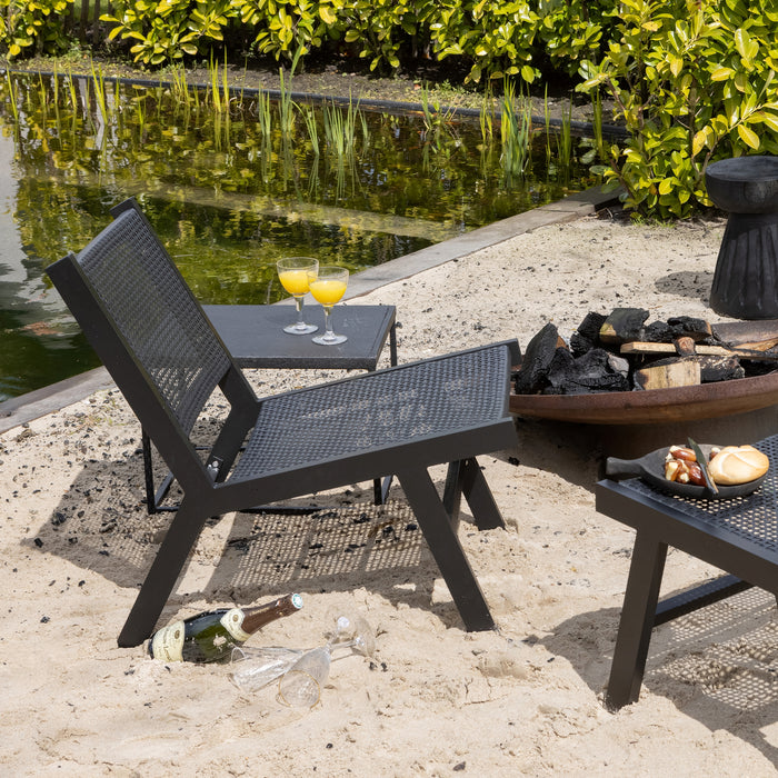 Woood Puk Fauteuil - Zwart